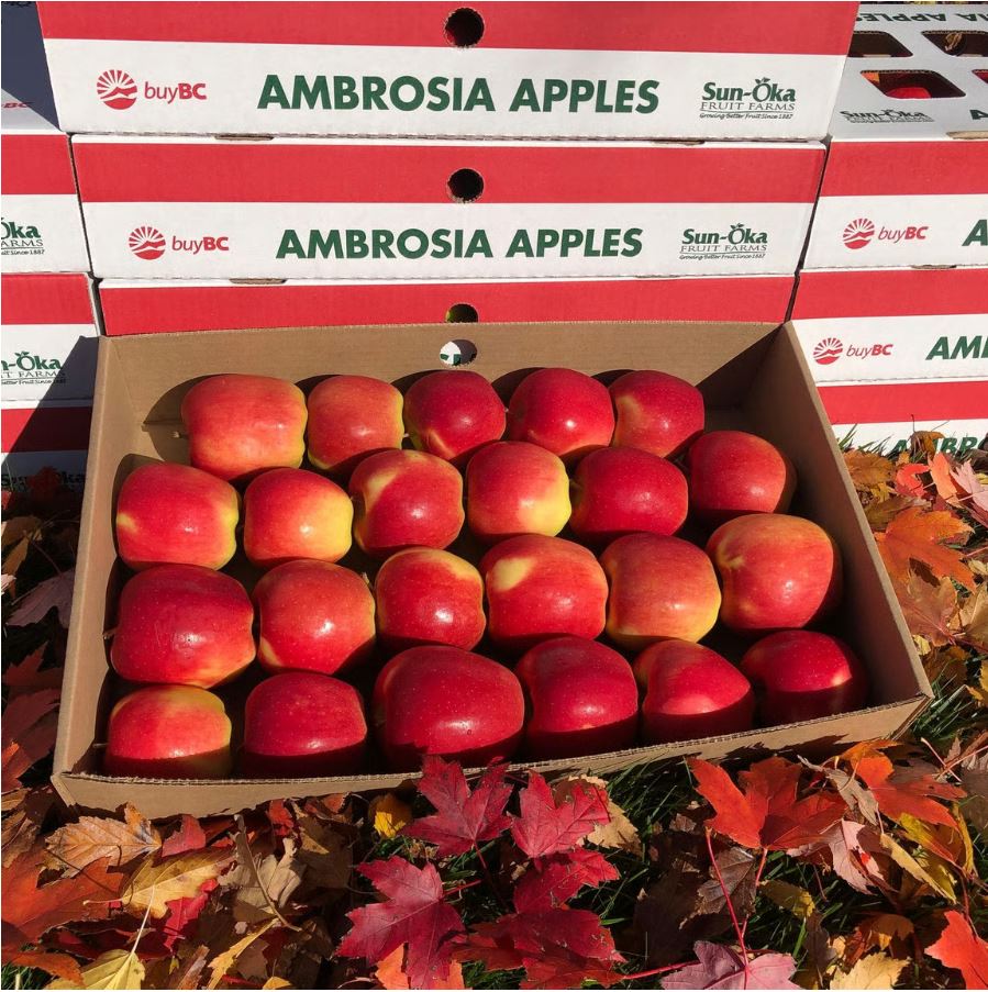 Box of apples